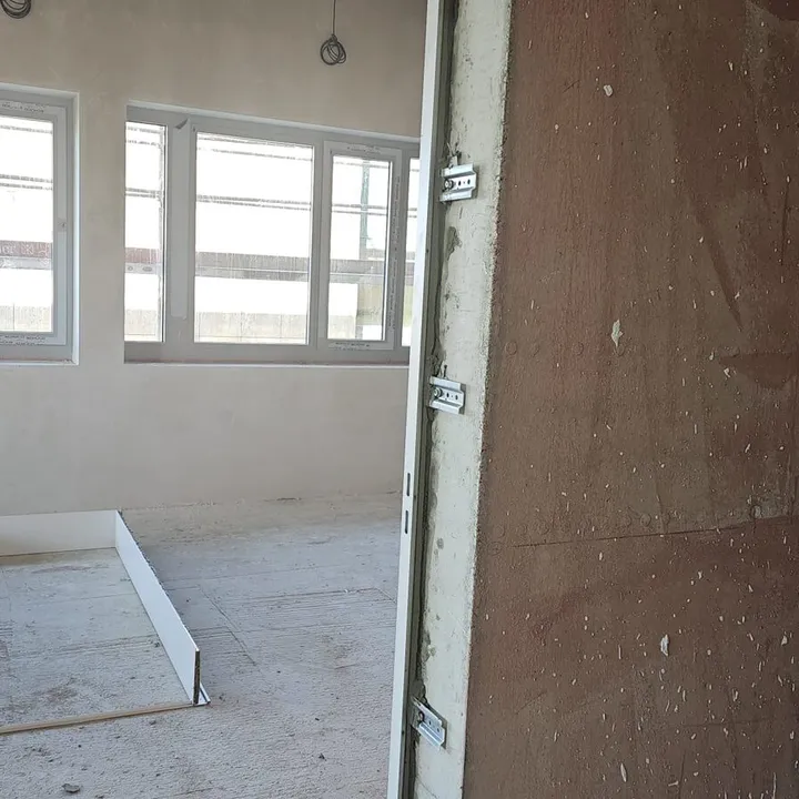 Vorbereiteter Bodenaufbau bei einer Innenrenovation